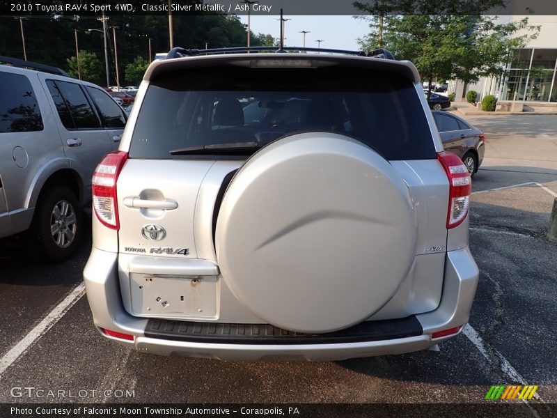 Classic Silver Metallic / Ash Gray 2010 Toyota RAV4 Sport 4WD