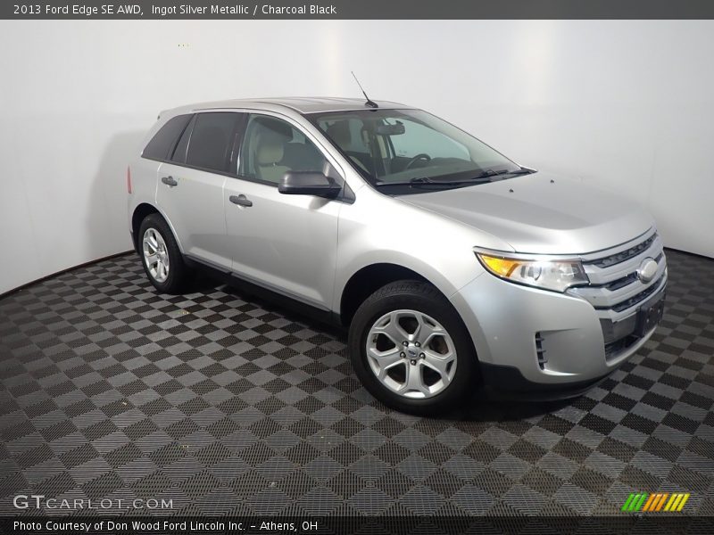 Ingot Silver Metallic / Charcoal Black 2013 Ford Edge SE AWD