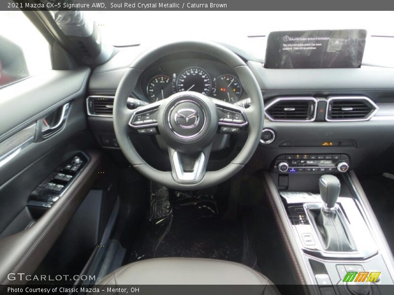 Soul Red Crystal Metallic / Caturra Brown 2021 Mazda CX-5 Signature AWD
