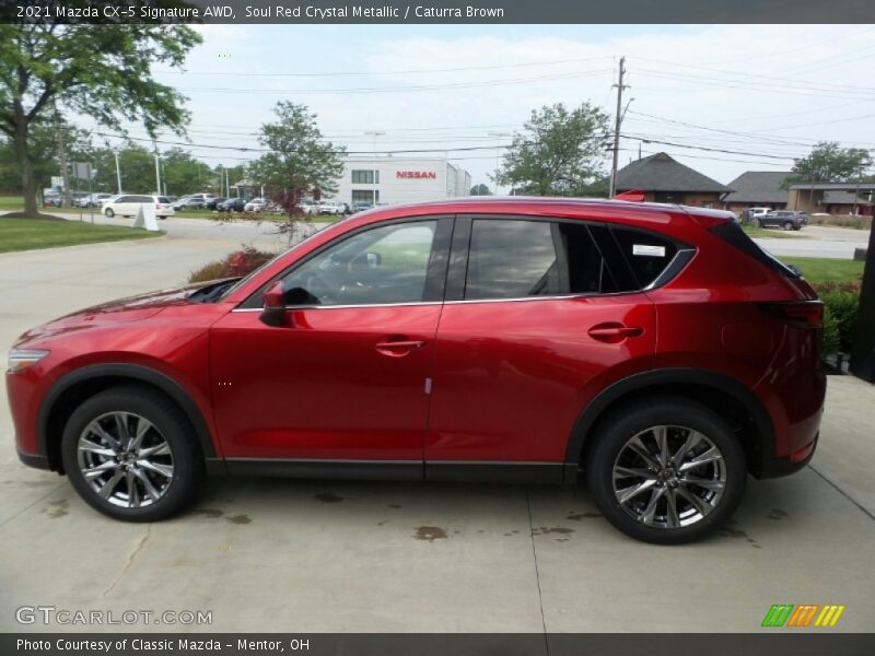 Soul Red Crystal Metallic / Caturra Brown 2021 Mazda CX-5 Signature AWD