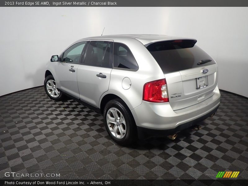 Ingot Silver Metallic / Charcoal Black 2013 Ford Edge SE AWD
