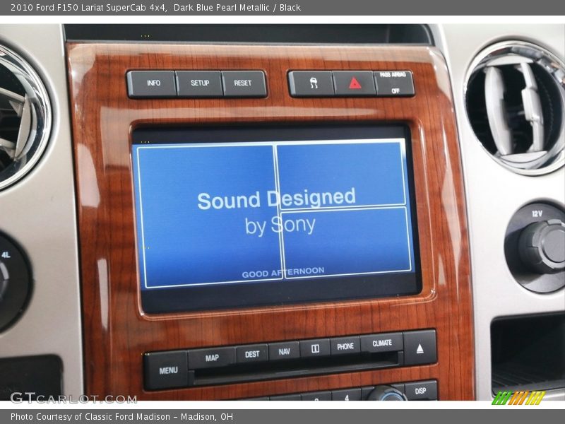 Dark Blue Pearl Metallic / Black 2010 Ford F150 Lariat SuperCab 4x4