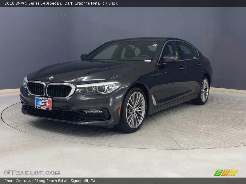 Dark Graphite Metallic / Black 2018 BMW 5 Series 540i Sedan