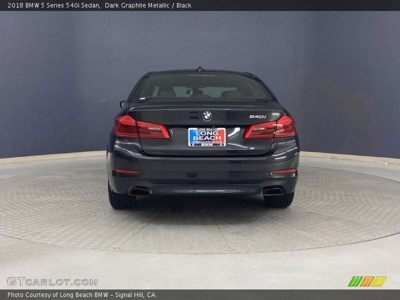 Dark Graphite Metallic / Black 2018 BMW 5 Series 540i Sedan
