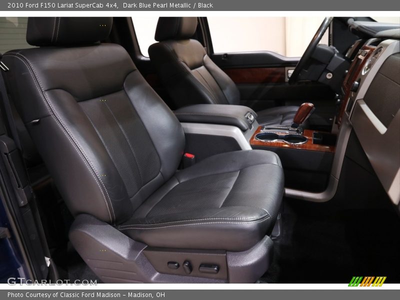 Dark Blue Pearl Metallic / Black 2010 Ford F150 Lariat SuperCab 4x4