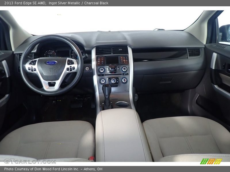 Ingot Silver Metallic / Charcoal Black 2013 Ford Edge SE AWD