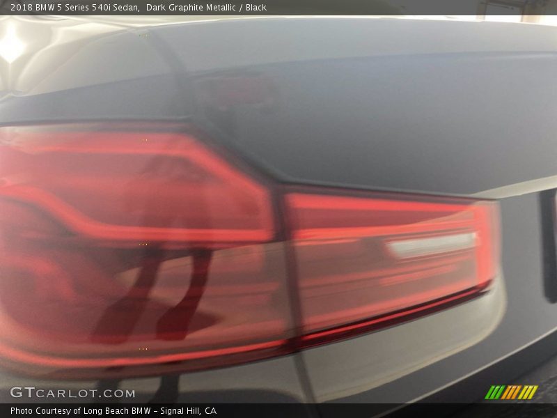 Dark Graphite Metallic / Black 2018 BMW 5 Series 540i Sedan