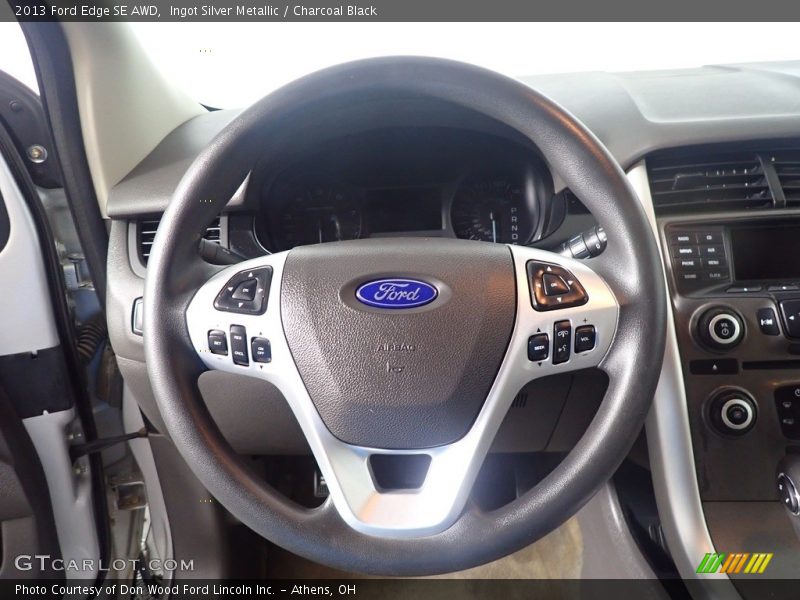 Ingot Silver Metallic / Charcoal Black 2013 Ford Edge SE AWD