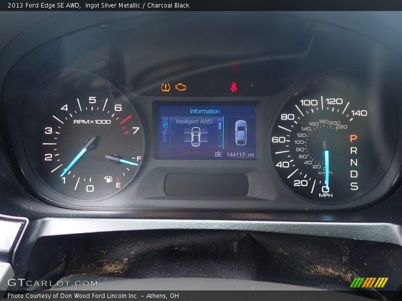 Ingot Silver Metallic / Charcoal Black 2013 Ford Edge SE AWD