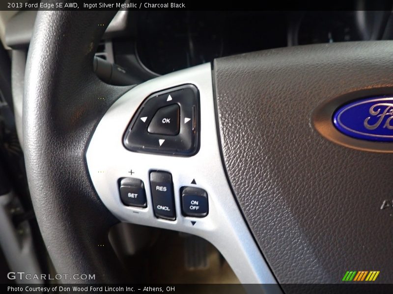 Ingot Silver Metallic / Charcoal Black 2013 Ford Edge SE AWD