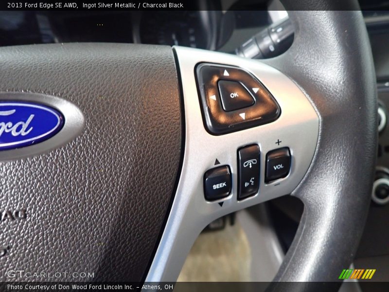 Ingot Silver Metallic / Charcoal Black 2013 Ford Edge SE AWD