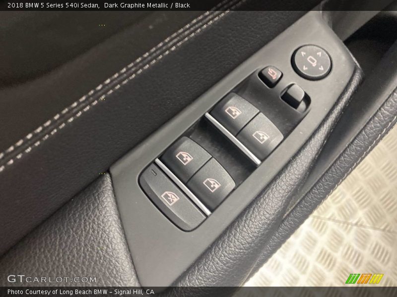 Dark Graphite Metallic / Black 2018 BMW 5 Series 540i Sedan