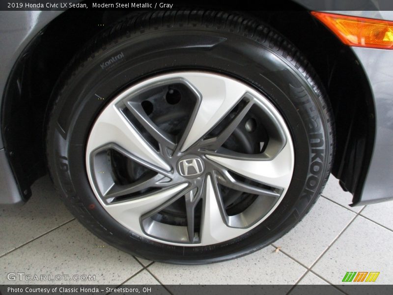 Modern Steel Metallic / Gray 2019 Honda Civic LX Sedan