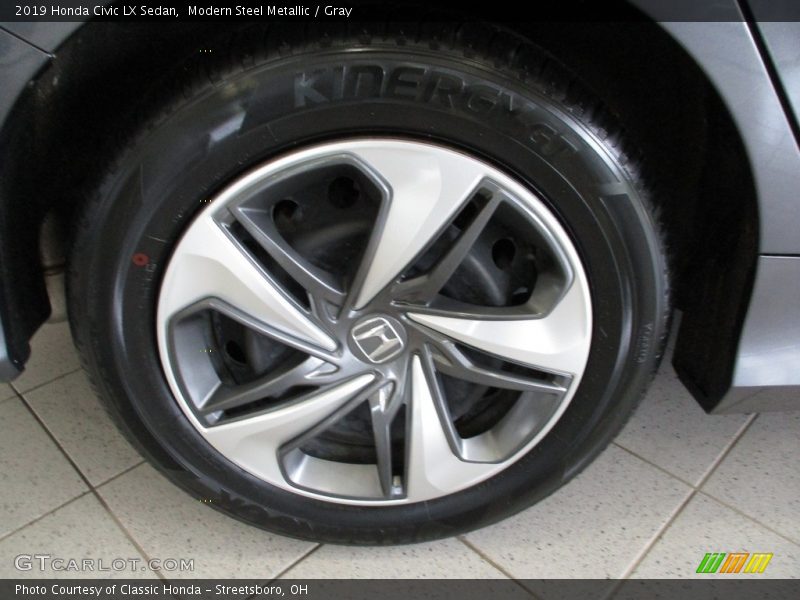 Modern Steel Metallic / Gray 2019 Honda Civic LX Sedan