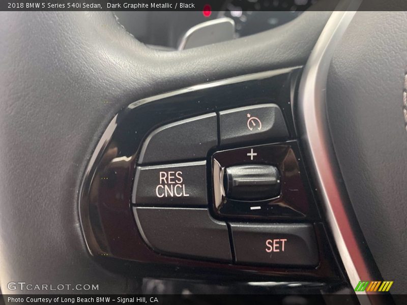 Dark Graphite Metallic / Black 2018 BMW 5 Series 540i Sedan