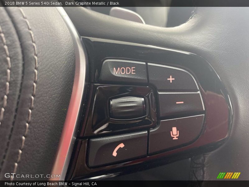 Dark Graphite Metallic / Black 2018 BMW 5 Series 540i Sedan