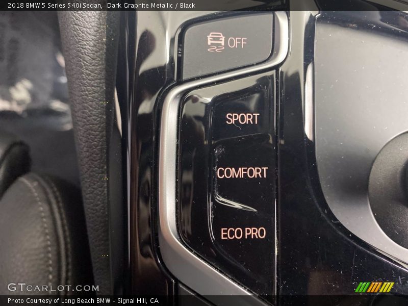 Dark Graphite Metallic / Black 2018 BMW 5 Series 540i Sedan