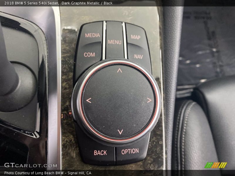 Dark Graphite Metallic / Black 2018 BMW 5 Series 540i Sedan