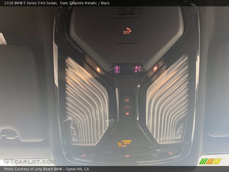 Dark Graphite Metallic / Black 2018 BMW 5 Series 540i Sedan