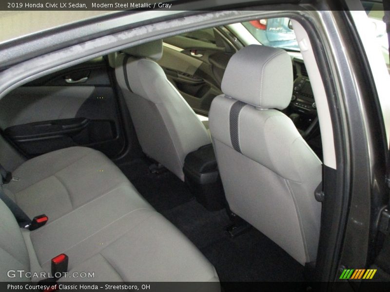 Modern Steel Metallic / Gray 2019 Honda Civic LX Sedan