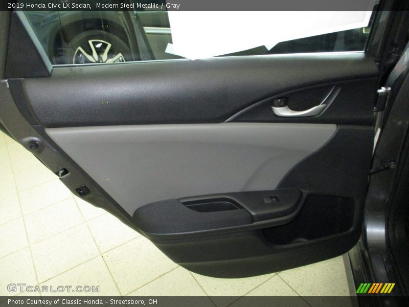 Modern Steel Metallic / Gray 2019 Honda Civic LX Sedan