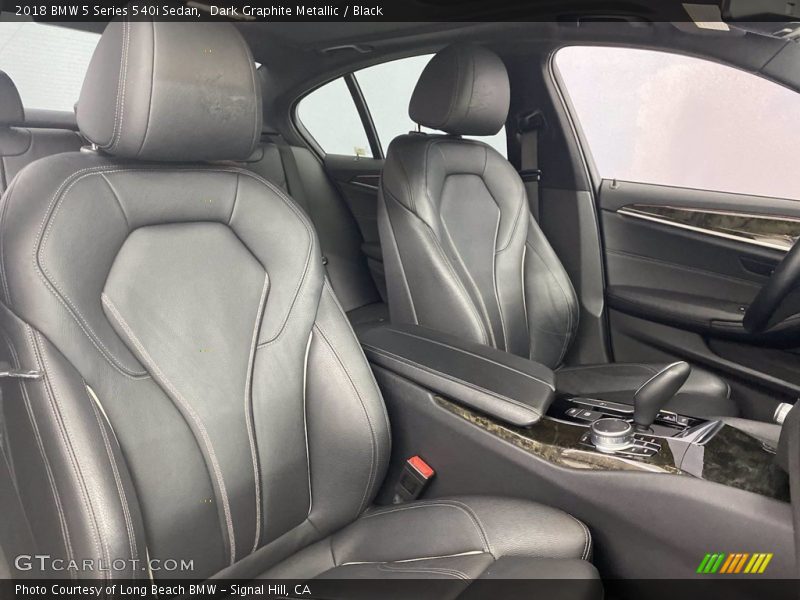Dark Graphite Metallic / Black 2018 BMW 5 Series 540i Sedan