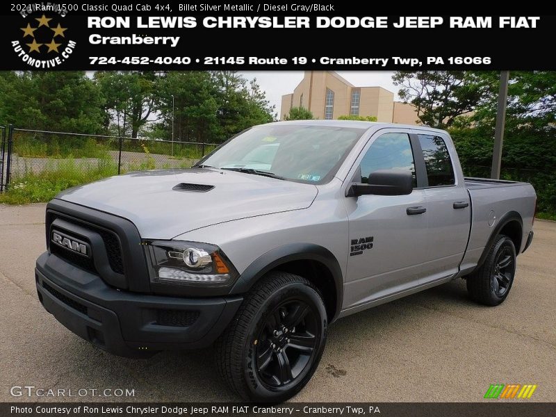 Billet Silver Metallic / Diesel Gray/Black 2021 Ram 1500 Classic Quad Cab 4x4