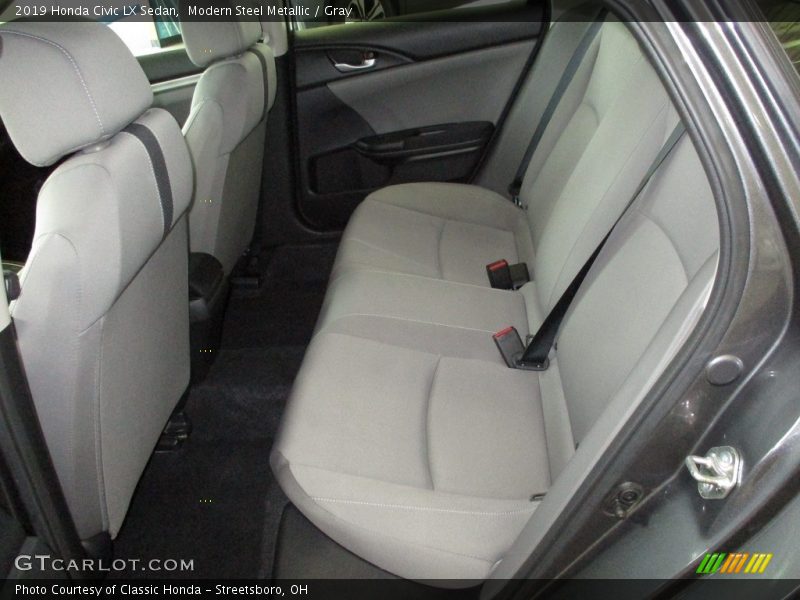 Modern Steel Metallic / Gray 2019 Honda Civic LX Sedan