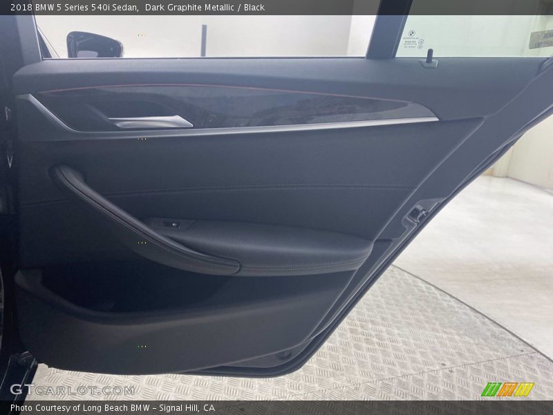 Dark Graphite Metallic / Black 2018 BMW 5 Series 540i Sedan
