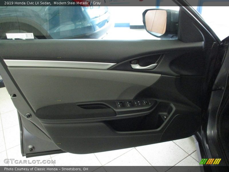 Modern Steel Metallic / Gray 2019 Honda Civic LX Sedan