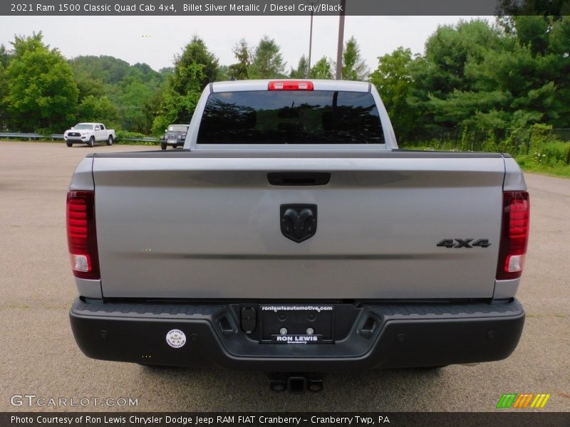 Billet Silver Metallic / Diesel Gray/Black 2021 Ram 1500 Classic Quad Cab 4x4