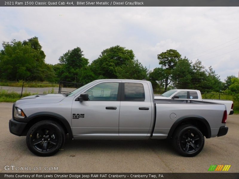 Billet Silver Metallic / Diesel Gray/Black 2021 Ram 1500 Classic Quad Cab 4x4