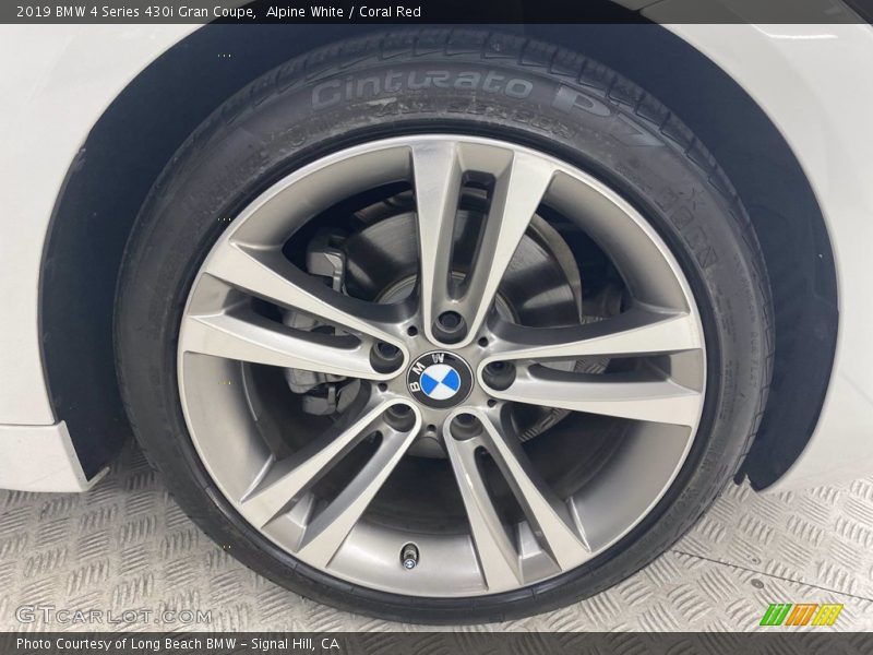 Alpine White / Coral Red 2019 BMW 4 Series 430i Gran Coupe