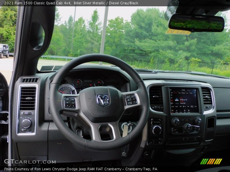 Billet Silver Metallic / Diesel Gray/Black 2021 Ram 1500 Classic Quad Cab 4x4