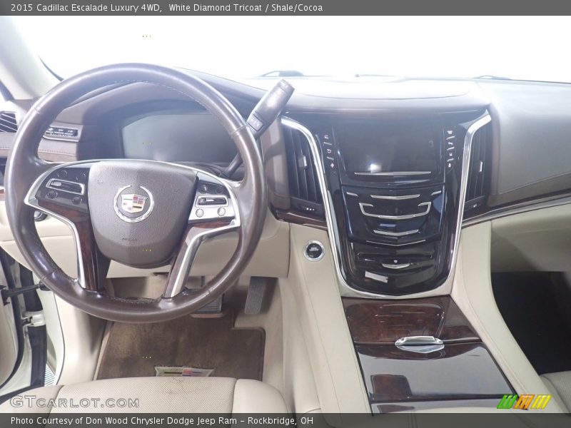 White Diamond Tricoat / Shale/Cocoa 2015 Cadillac Escalade Luxury 4WD