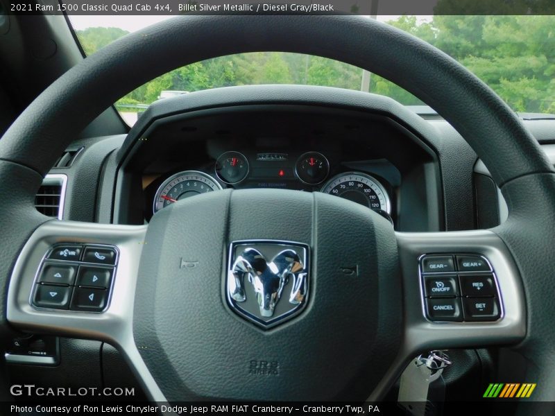 Billet Silver Metallic / Diesel Gray/Black 2021 Ram 1500 Classic Quad Cab 4x4