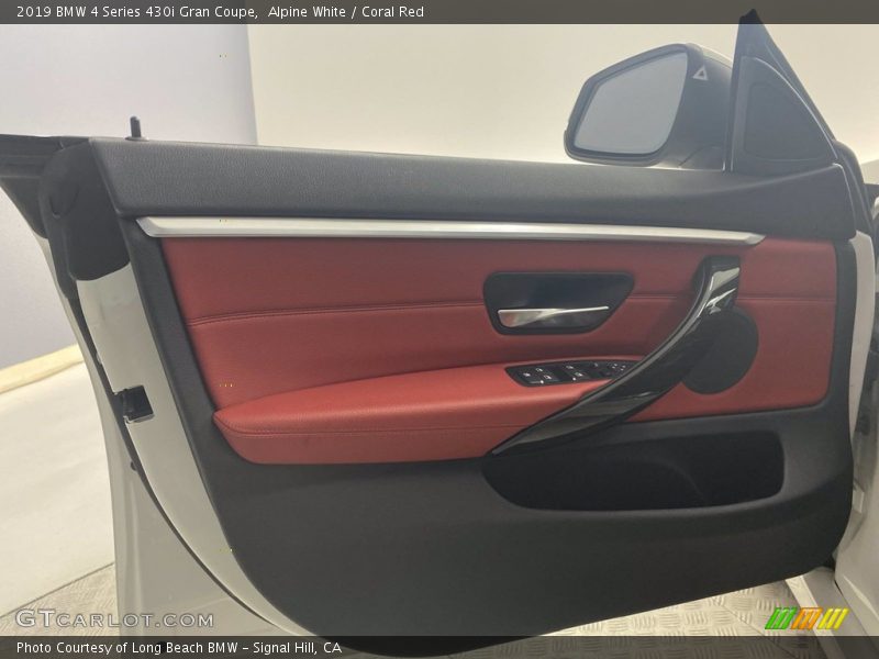 Alpine White / Coral Red 2019 BMW 4 Series 430i Gran Coupe