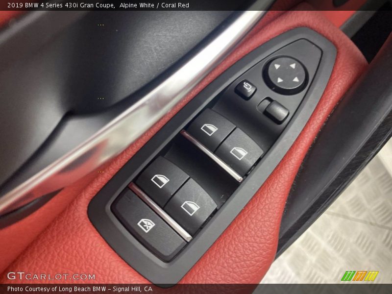 Alpine White / Coral Red 2019 BMW 4 Series 430i Gran Coupe
