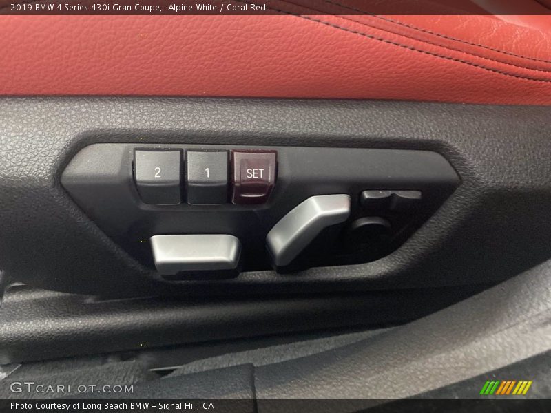 Alpine White / Coral Red 2019 BMW 4 Series 430i Gran Coupe