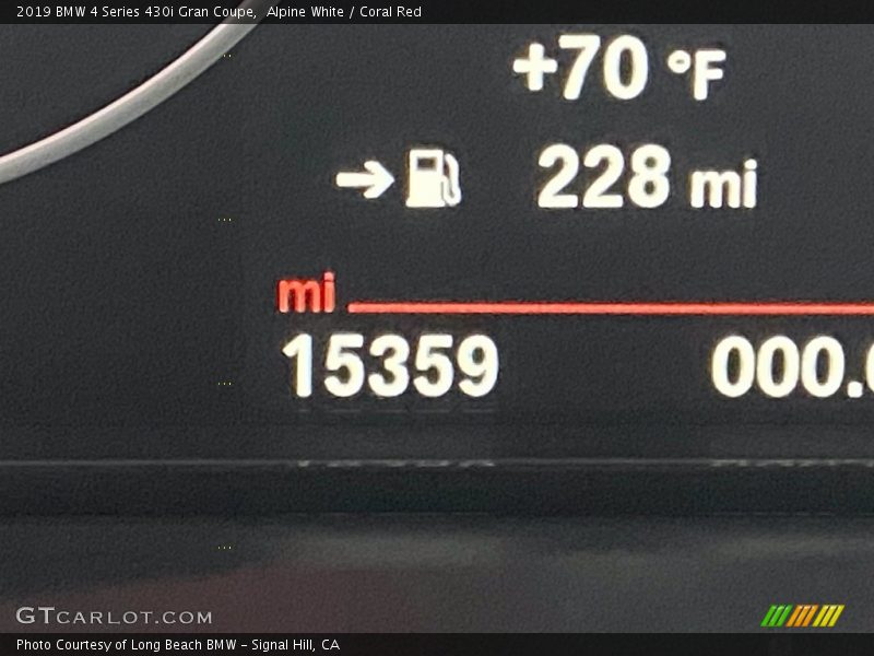 Alpine White / Coral Red 2019 BMW 4 Series 430i Gran Coupe