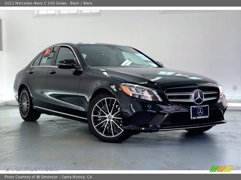 Black / Black 2021 Mercedes-Benz C 300 Sedan