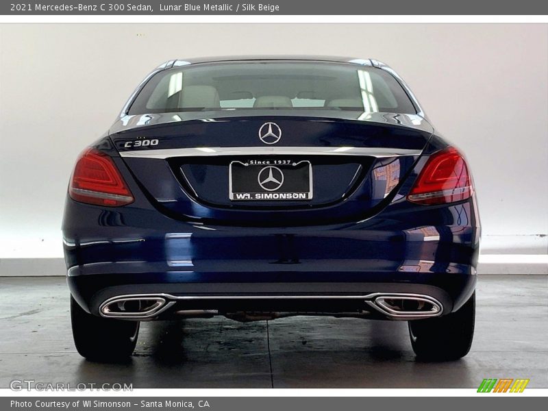 Lunar Blue Metallic / Silk Beige 2021 Mercedes-Benz C 300 Sedan