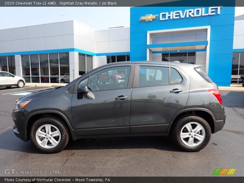 Nightfall Gray Metallic / Jet Black 2020 Chevrolet Trax LS AWD