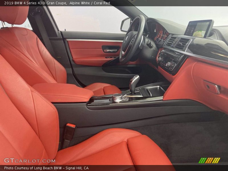 Alpine White / Coral Red 2019 BMW 4 Series 430i Gran Coupe