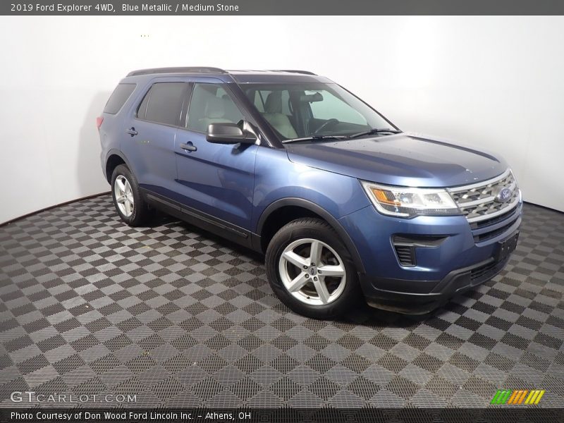 Blue Metallic / Medium Stone 2019 Ford Explorer 4WD