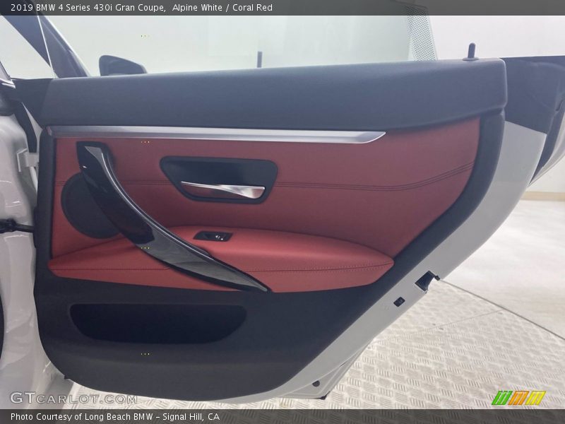 Alpine White / Coral Red 2019 BMW 4 Series 430i Gran Coupe