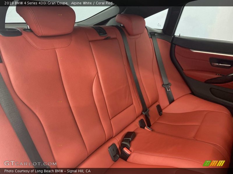 Alpine White / Coral Red 2019 BMW 4 Series 430i Gran Coupe
