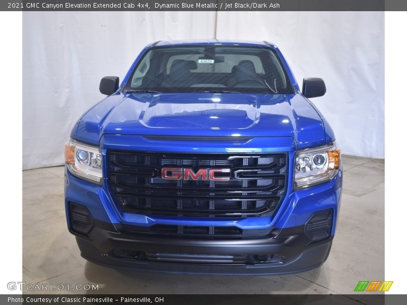 Dynamic Blue Metallic / Jet Black/Dark Ash 2021 GMC Canyon Elevation Extended Cab 4x4