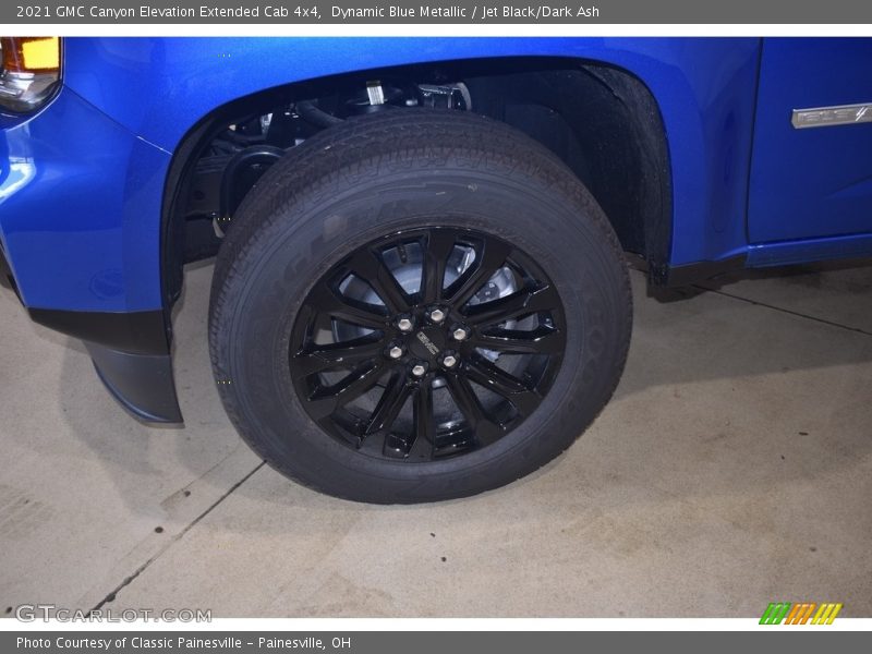 Dynamic Blue Metallic / Jet Black/Dark Ash 2021 GMC Canyon Elevation Extended Cab 4x4