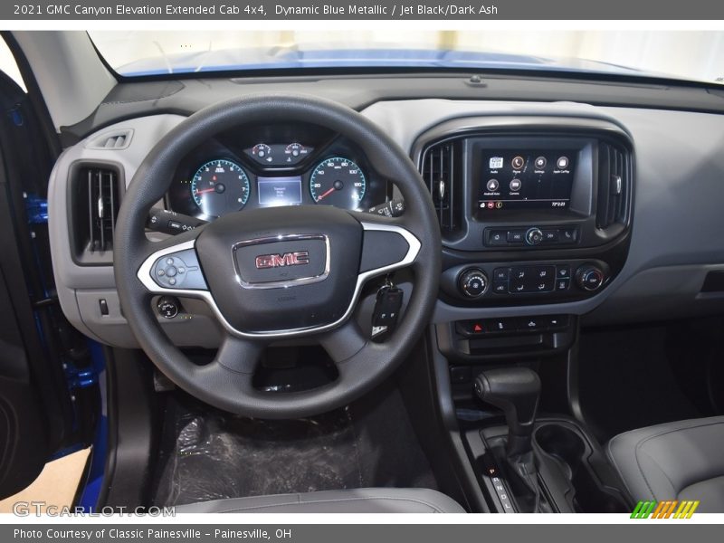 Dynamic Blue Metallic / Jet Black/Dark Ash 2021 GMC Canyon Elevation Extended Cab 4x4